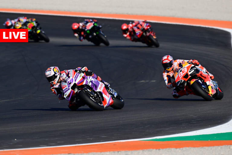 Jorge Martin vor Marc Márquez, Pecco Bagnaia, Fabio Quartararo und Marco Bezzecchi