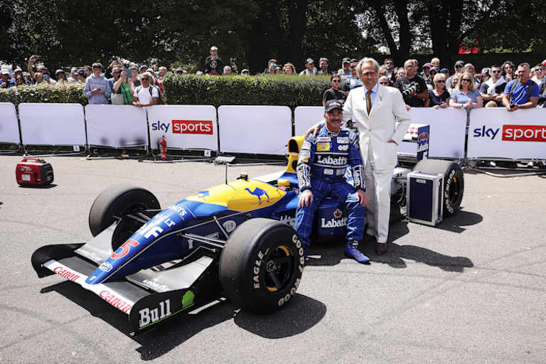 Nigel Mansell in Goodwood