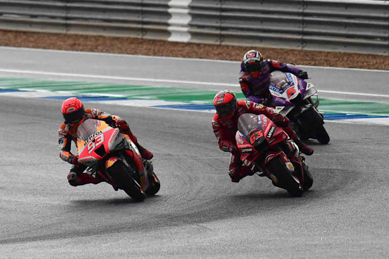 Marc Márquez fand keinen Weg an Bagnaia vorbei