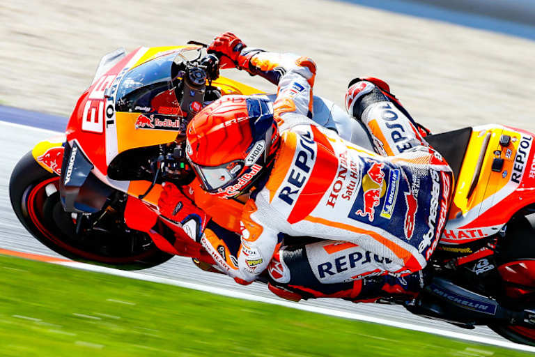 Marc Márquez mit neuem Aero-Paket an der RC213V