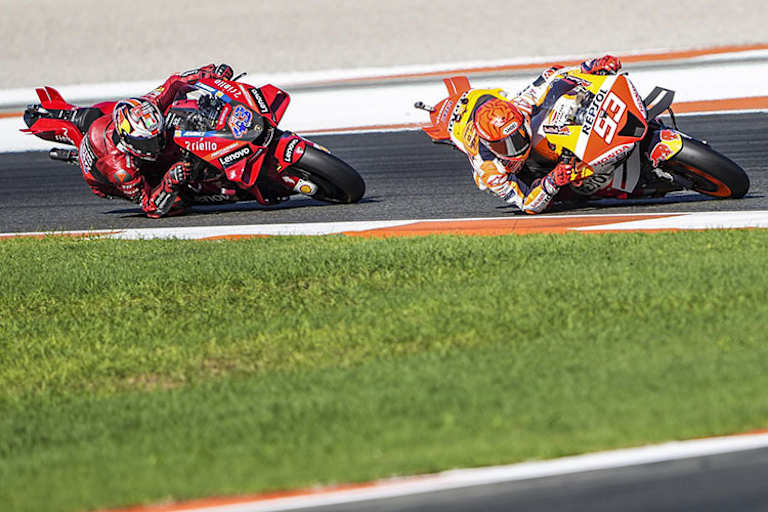 Zweikampf: Marc Márquez vor Jack Miller