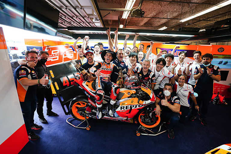 Der vorletzte Sieg: Repsol-Honda jubelt mit Marc Márquez im Vorjahr in Texas