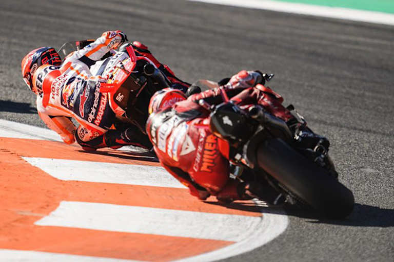 Marc Márquez: Im Rennen bis zum Crash vor Miller auf Platz 2