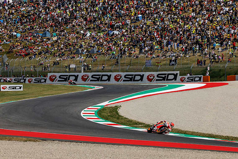 Marc Márquez beim Mugello-GP: Die Tribünen waren halbvoll, nur die billligen Stehplätze waren begehrt