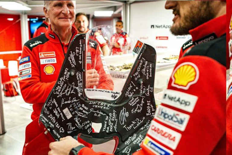 Botschaften auf der Frontverkleidung für Jack Miller