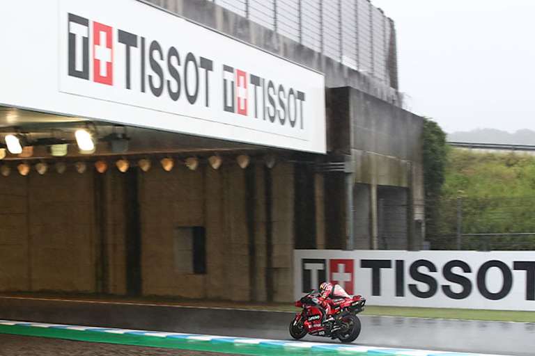 Jack Miller im Regen: «Es war seltsam. Es gab dauernd Vorderradrutscher.»