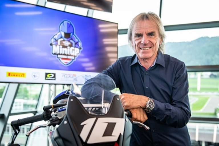 FIM MiniGP Austria Series-Schirmherr Gustl Auinger