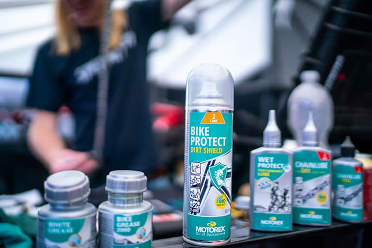 Bike Protect: Motorex liefert eine breite Palette von Pflegeprodukten für alle Radsportler