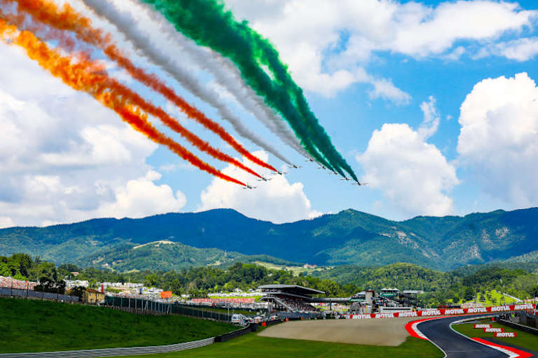 Die «Frecce Tricolori» sorgten schon vor dem MotoGP-Start für eine besondere Stimmung