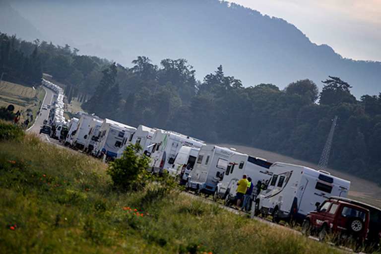 Auch das gehört zu Mugello: Die endlose Motorhome-Kawarane