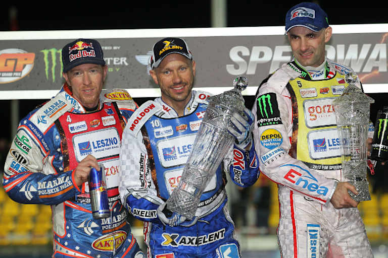 Drei Weltmeister (v.l.): Jason Crump, Nicki Pedersen und Tomasz Gollob