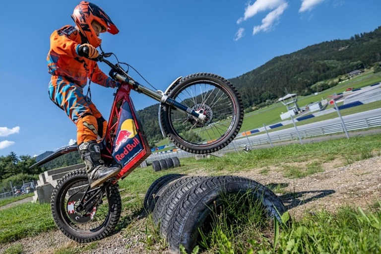 Auch im Trialpark am Redbullring werden Kindertrialer von OSET eingesetzt