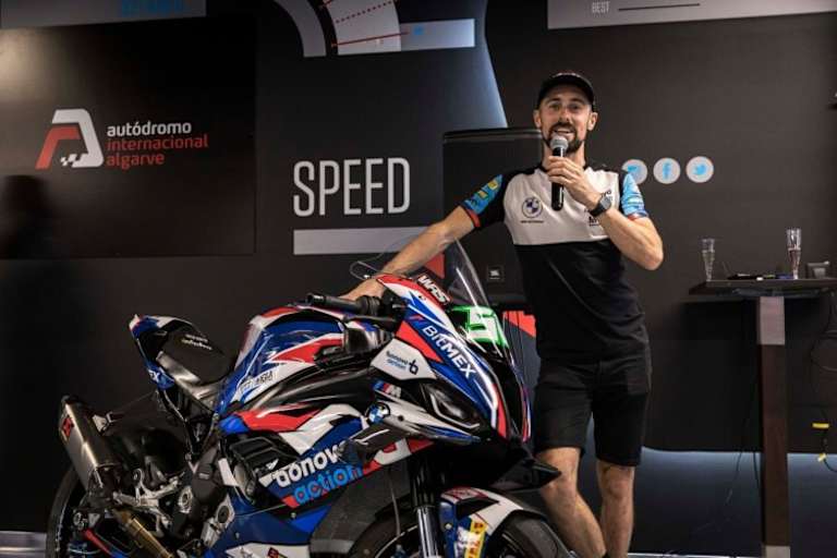 Eugene Laverty mit seiner Abschieds-BMW