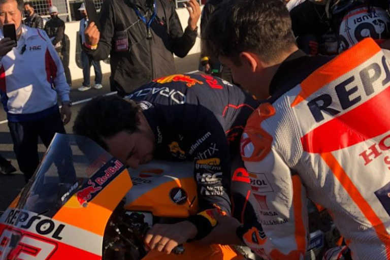 Sergio Perez auf der Repsol-Honda