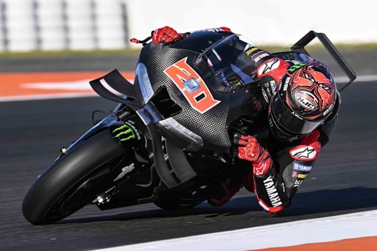 Fabio Quartararo sah auch beim Valencia-Test noch viel Arbeit auf Yamaha zukommen