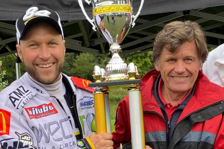 Beim Sieg von Martin Smolinski in Berghaupten war Raimund Schön noch dabei