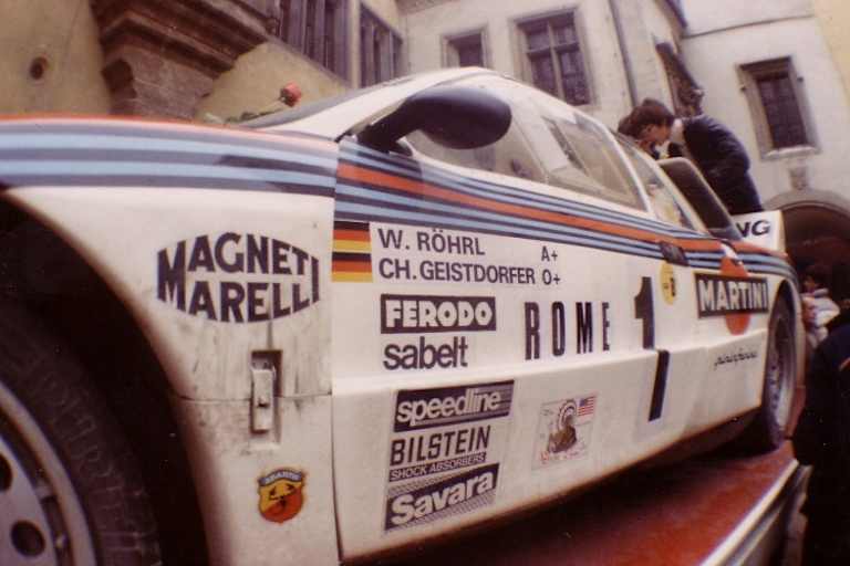 Der Lancia 037 von Walter Röhrl für die Monte 1983