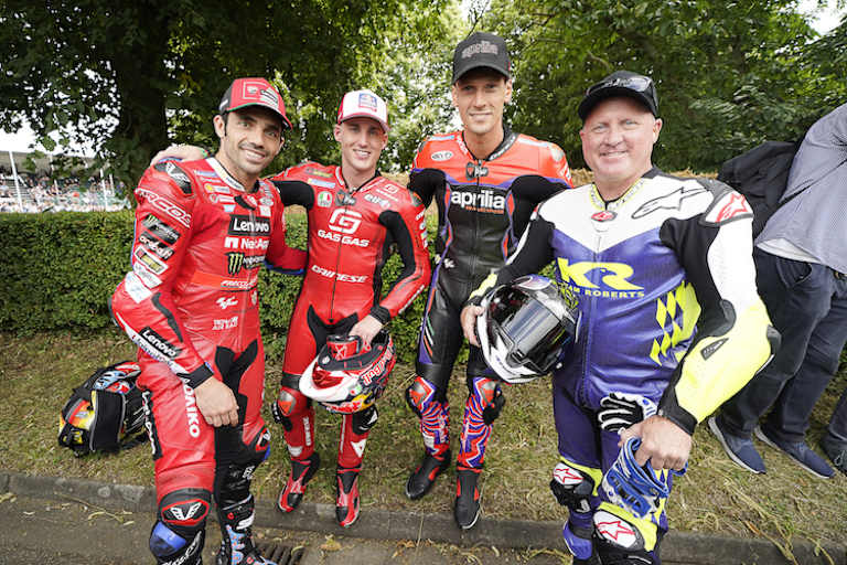 Pirro, Pol Espargaró, Lorenzo Savadori und Kenny Roberts Jr.