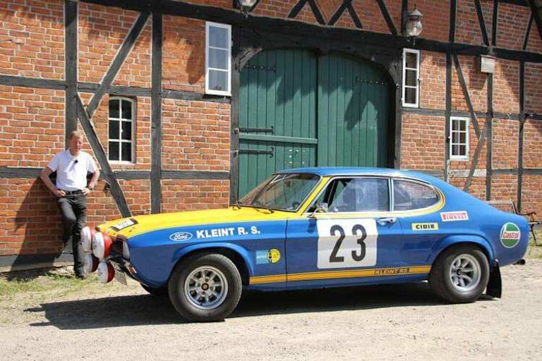 Walter Röhrl und der Replika-Capri 2600 RS