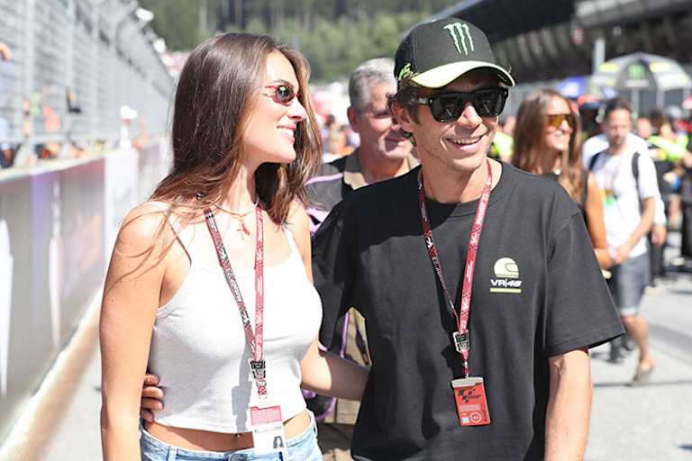 Francesca Sofia Novello mit Valentino Rossi