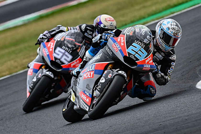 Misano-Training: Marcel Schrötter (23) vor Jeremy Alcoba