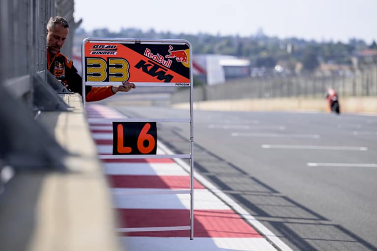 Brad Binder auf der Suche nach wichtigen Zehnteln