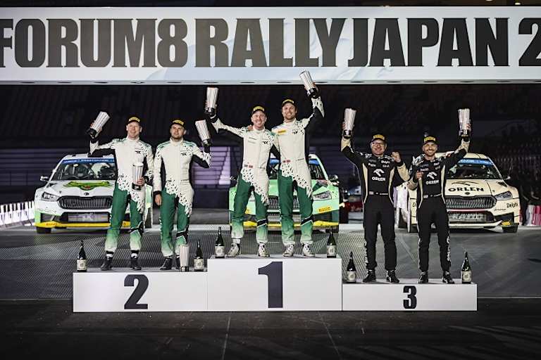 Das reine Skoda-Podium