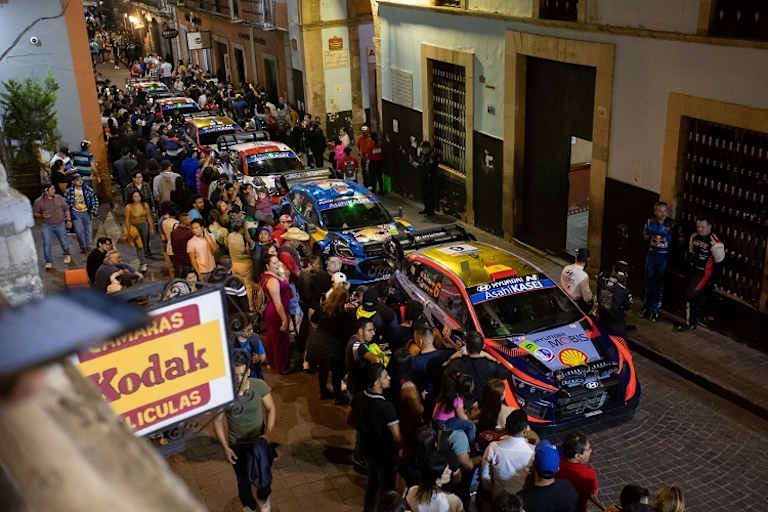   Auf dem Weg zum Start in Guanajuato