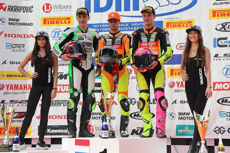 Walid Kahn siegte vor Marvin Siebdrath (links) und Lennox Lehmann (r.)