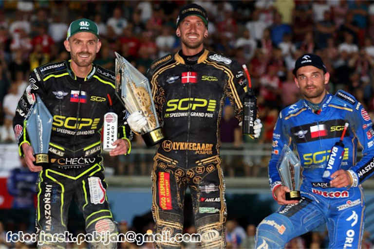Die Top-3 von Landsberg: Martin Vaculik, Anders Thomsen und Bartosz Zmarzlik