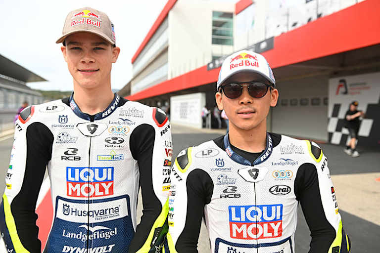 Das Husky-Duo: Ayumu Sasaki (re.) und Collin Veijer