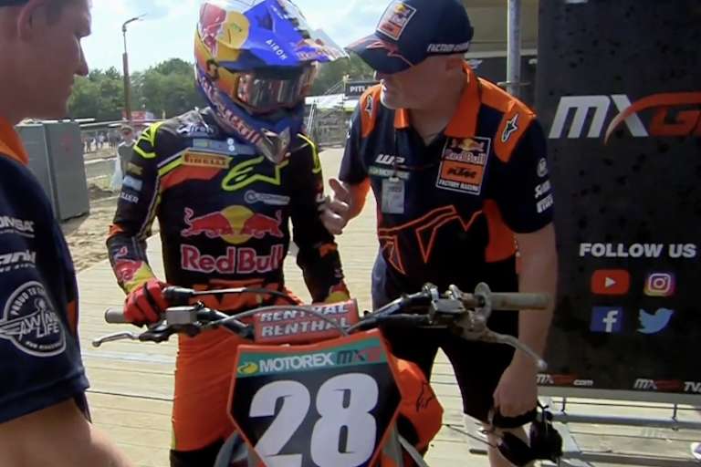 Tom Vialle musste das Rennen an der Box beenden