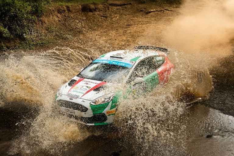 Maxime Wahome bei der Rallye Safari