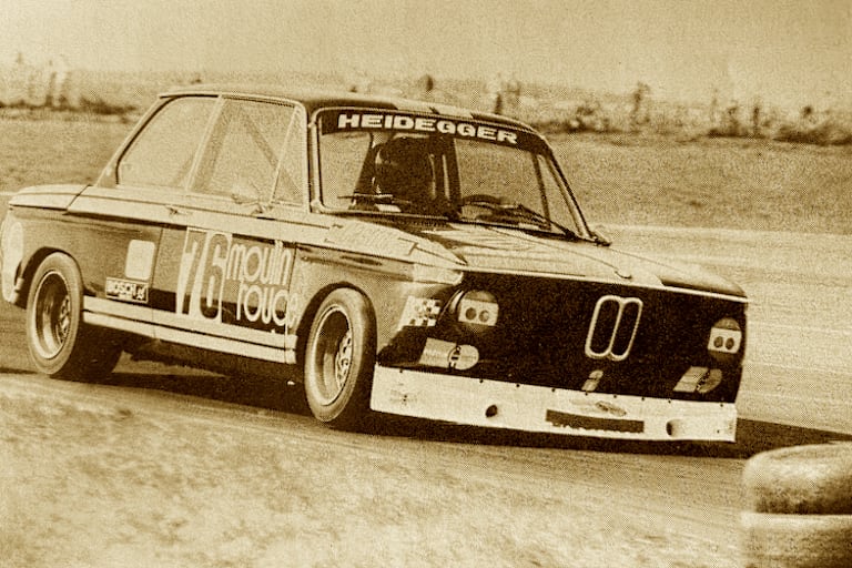 Peter Hennige unterwegs zum Sieg 1976 in Kassel-Calden