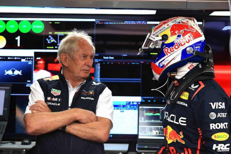 Dr. Helmut Marko und Max Verstappen