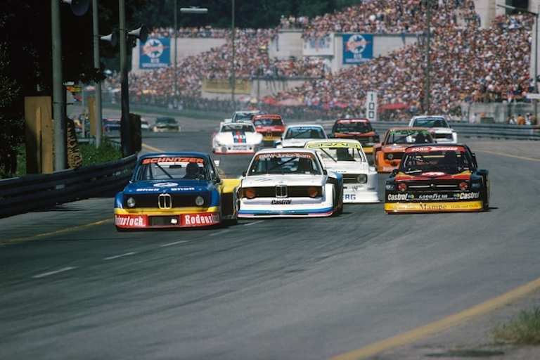 Start auf dem Norisring, noch sind die Auto in gutem Zustand
