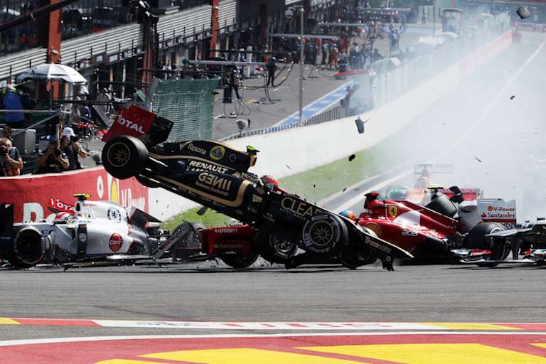 Romain Grosjean in Belgien 2012