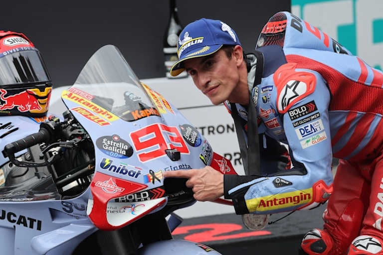 Marquez widmete das Podium den Menschen in Valencia