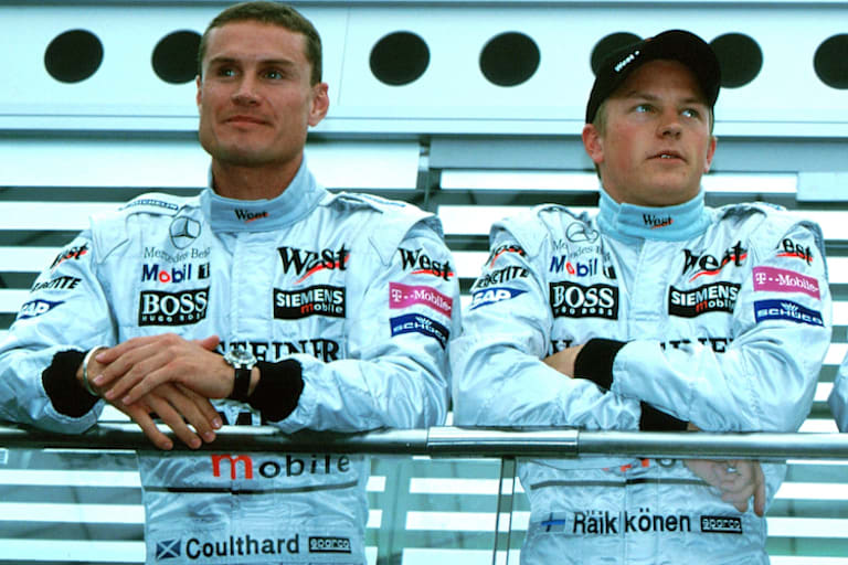 David Coulthard und Kimi Räikkönen 2003 bei McLaren