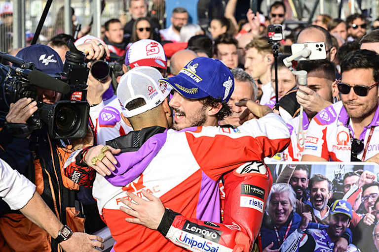 Fairness auch, nachdem Bagnaia den Titel beim Finale gegen Martín gewann.