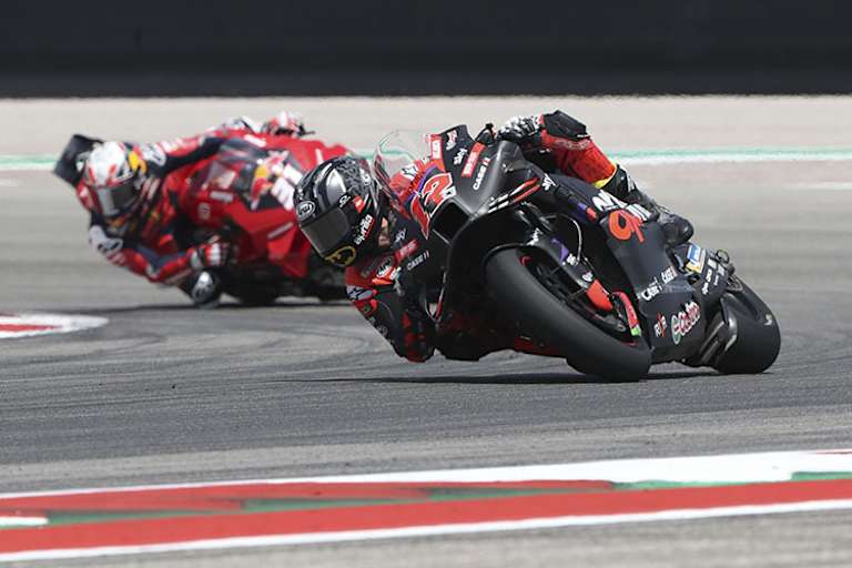 Supershow von Maverick Viñales (Aprilia) und Pedro Acosta (GASGAS) beim US-GP.