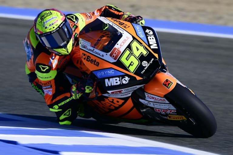 Beständig schnell. Youngster Fermin Aldeguer, ebenfalls auf einem Bike von Luca Boscoscuro