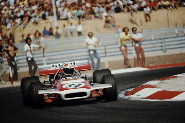 François Mazet beim Grossen Preis von Frankreich 1971, der Franzose bewegte einen March 701