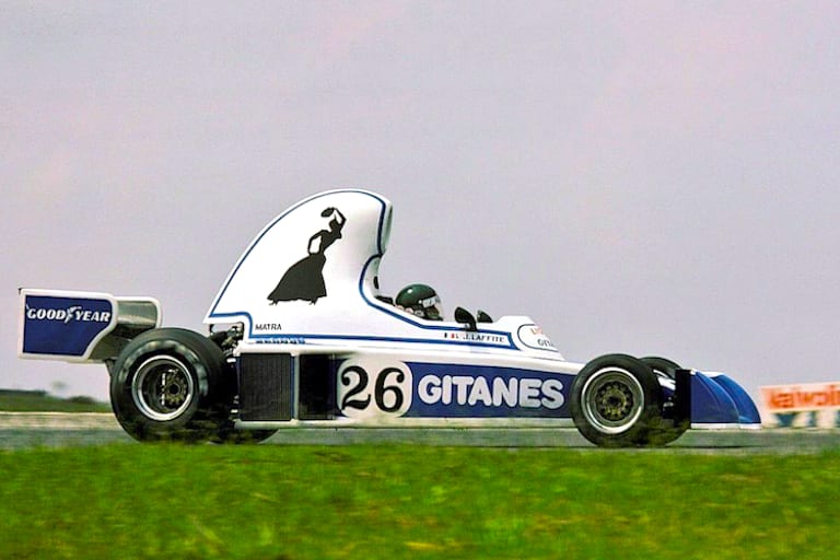 Jahrelang tanzte die Zigeunerin von Gitanes auf den Ligier-Rennwagen