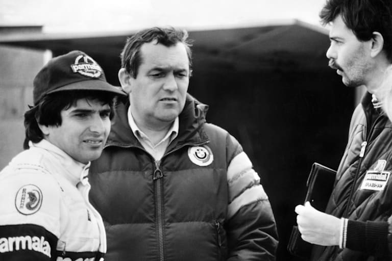 Piquet, Paul Rosche von BMW und Brabham-Konstrukteur Gordon Murray