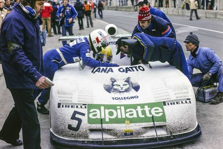 Beim Marken-WM-Lauf 1980 in Brands Hatch