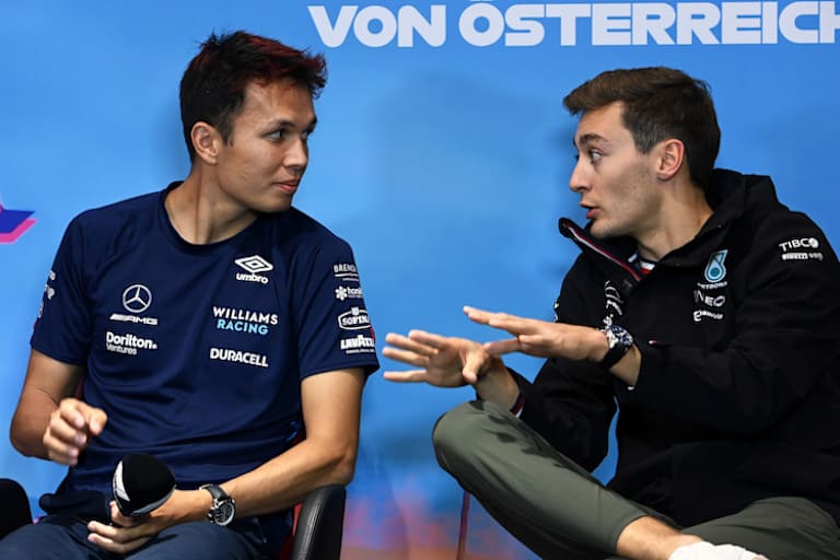Alex Albon und George Russell