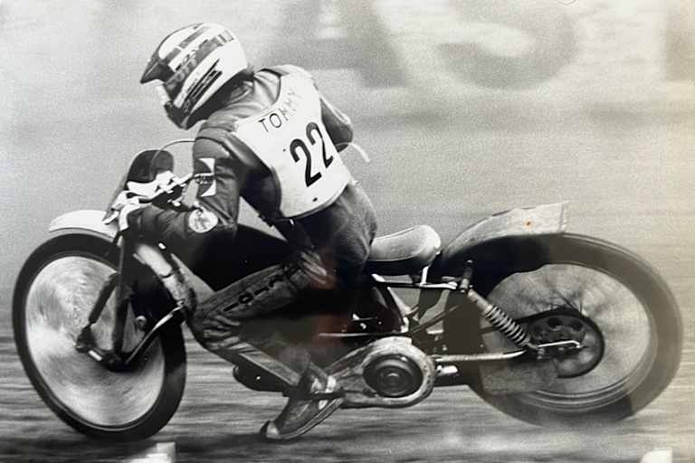 Tom «Tommy» Dunker 1995 auf der Grasbahn in Cloppenburg