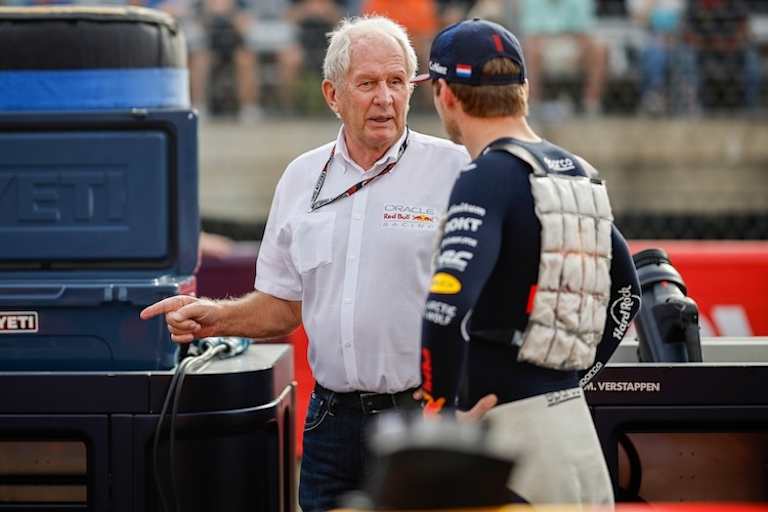 Dr. Helmut Marko und Max Verstappen