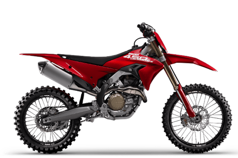 So sieht das Serienmodell der brandneuen Ducati Desmo450 MX aus